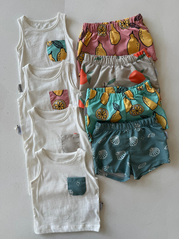 Baby-Set mit Tanktop & Badeshorts | 6 Monate–4 Jahre | RG Brand | RG336