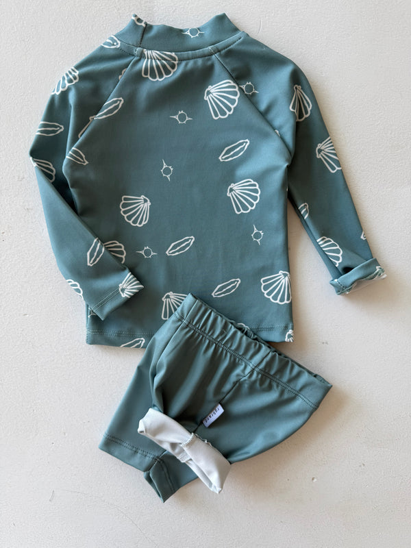 Baby-Badeset mit Langarmshirt & Shorts | 6 Monate–4 Jahre | RG Brand | RG339