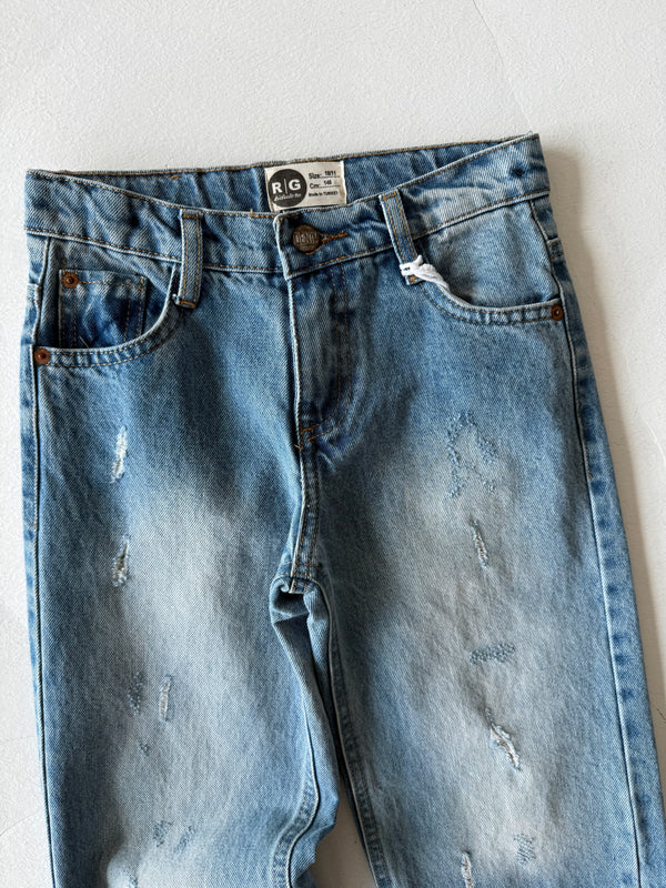 Weite Hose für Mädchen und Jungen | 9–15 Jahre | Blau, Schwarz und Grau | Bequeme Kinderhose | RG3399