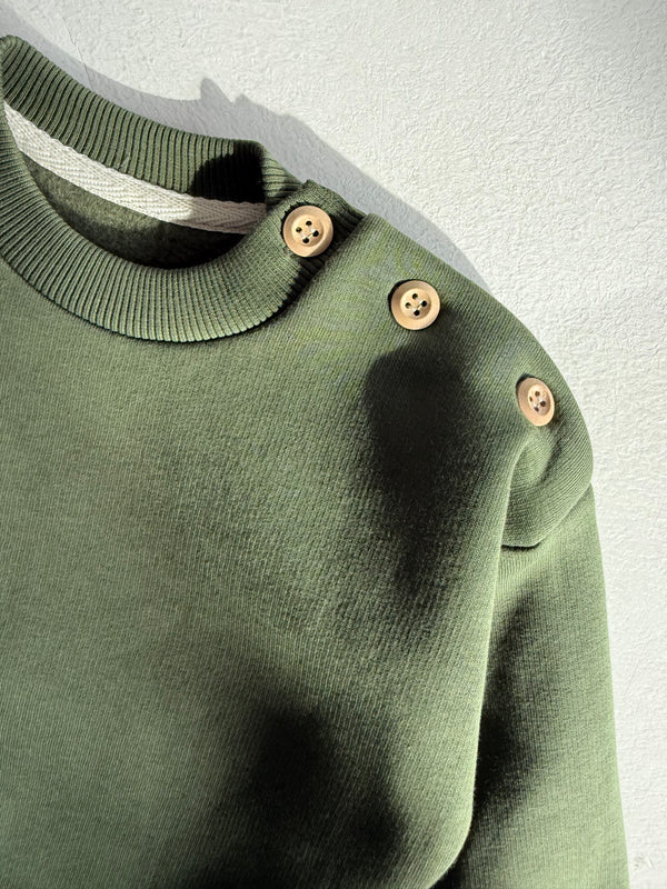 Baby-Pullover aus Baumwolle mit Knopfdetails | 6 Monate–4 Jahre | RG Brand | RG350