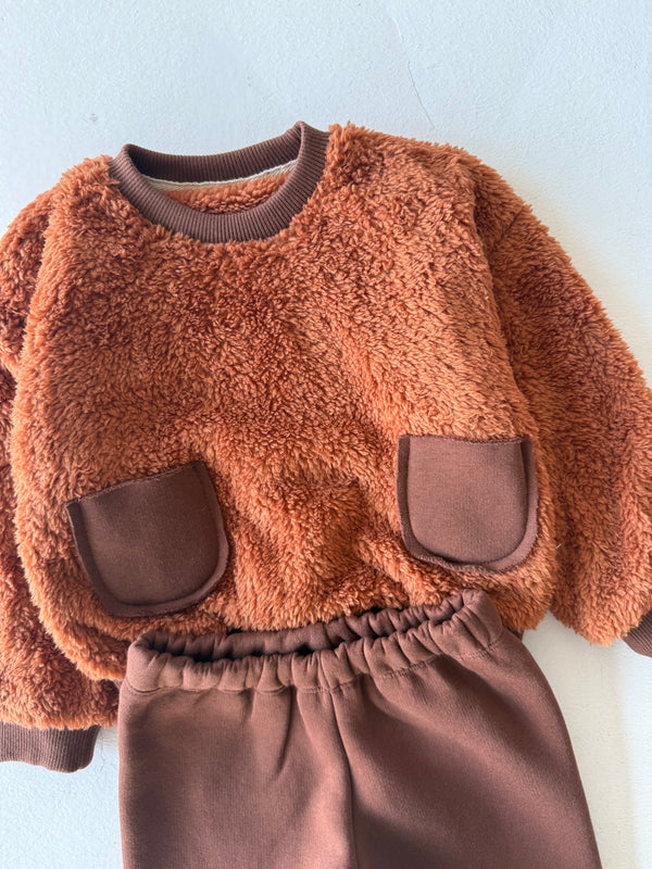 Baby Plush Sweatshirt and Sweatpants with Pockets | 6 Months–4 Years | RG Brand | RG356