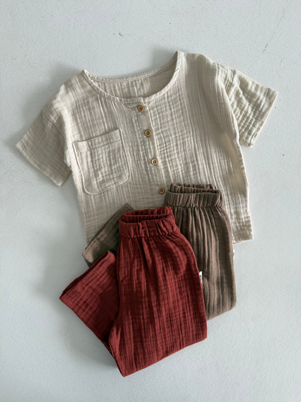 Pamuklu Müslin Bebek Takımı | RG Brand – Yumuşak ve Nefes Alabilir | RG368