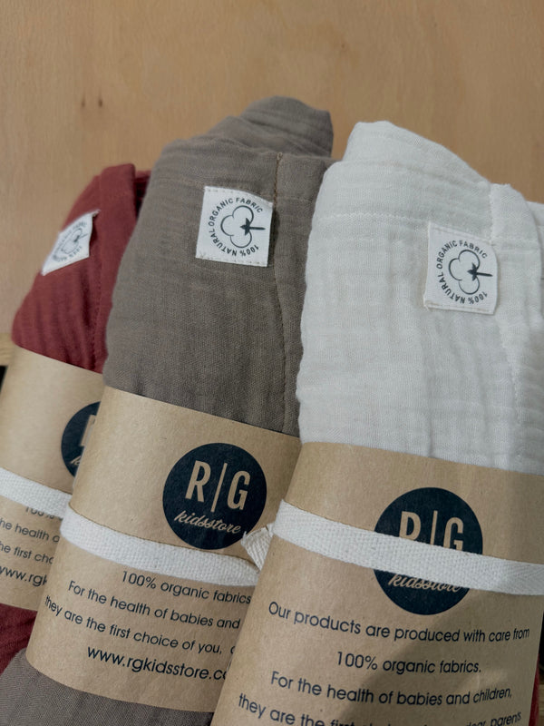 Ring-Sling-Babytragetuch | 100 % Baumwolle | Ab der Geburt | Gold- & Silberringe | RG Brand | RG370