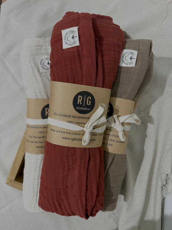 Ring-Sling-Babytragetuch | 100 % Baumwolle | Ab der Geburt | Gold- & Silberringe | RG Brand | RG370