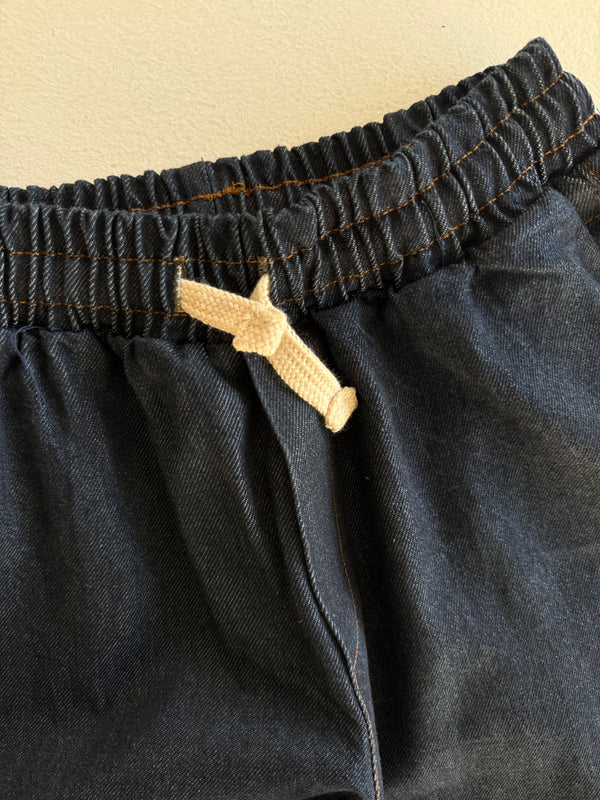 Genç Kot Pantolon | 9–15 Yaş | Mavi, Lacivert | Lastikli Bel, Bağcıklı ve Kargo Cepli | RG Brand | RG3715
