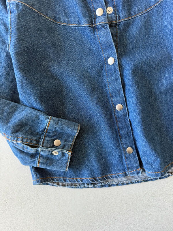 Kız & Erkek Genç Oversize Fit Kot Ceket – Rahat Kalıp, Günlük Stil | RG6062