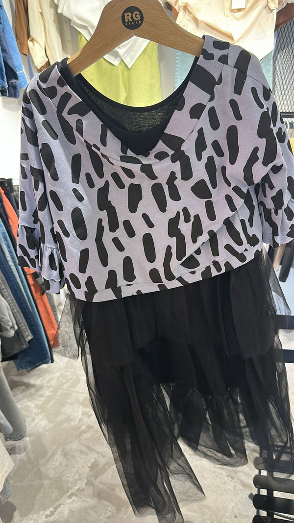 فستان تول مع بوليرو للبنات | 9–15 سنة | RG Brand | RG3238
