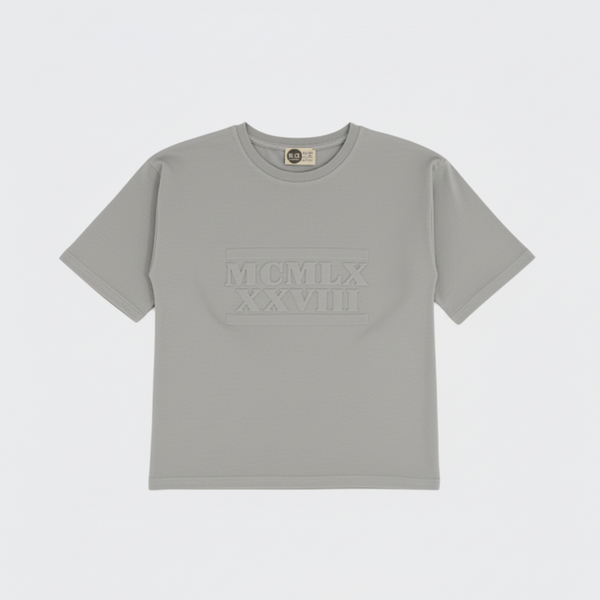 Bedrucktes Young-Seersucker-T-Shirt mit Rundhalsausschnitt für Herren | RG3289