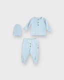 Bebek Organik Waffle 3'lü Takım - RG brand