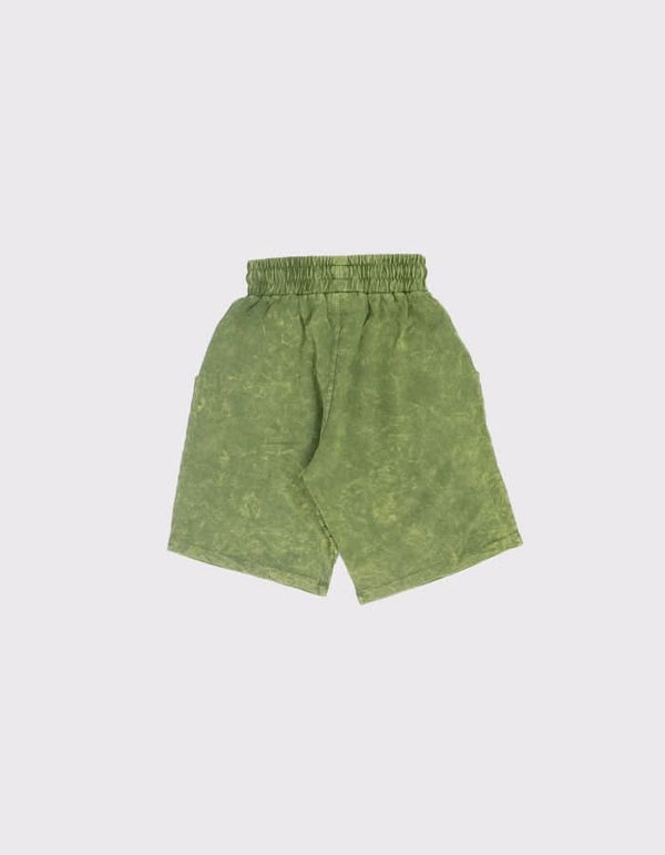 Çocuk Yıkamalı Desenli Kısa Şort - RG brand