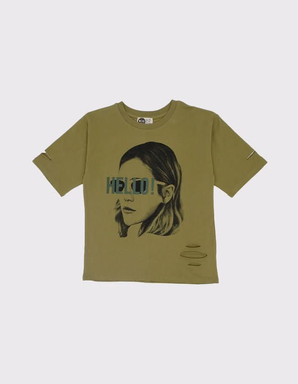 Genç Baskılı Unisex Tişört - RG brand