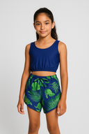 Young Girl Swimsuit Quick-Drying Lycra 2 Piece Set