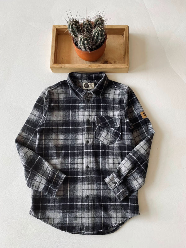 Kariertes Jugend-Hemd mit Druckknöpfen und Taschen | 9–15 Jahre | RG Brand | RG3351