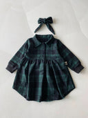 Baby Plaid Dress and Headband | 6 Months–3 Years | RG Brand | RG310