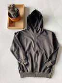 Genç Fermuarlı Kapüşonlu Sweatshirt 9-15 Yaş