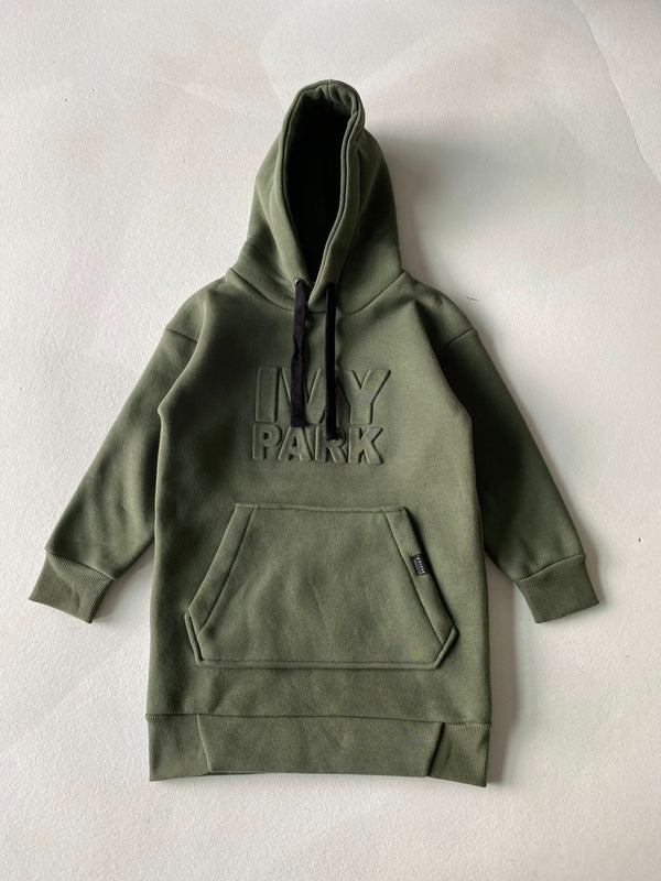 Kinder-Sweatkleid mit Kapuze und Prägedruck | 3–9 Jahre | RG Brand | RG1422
