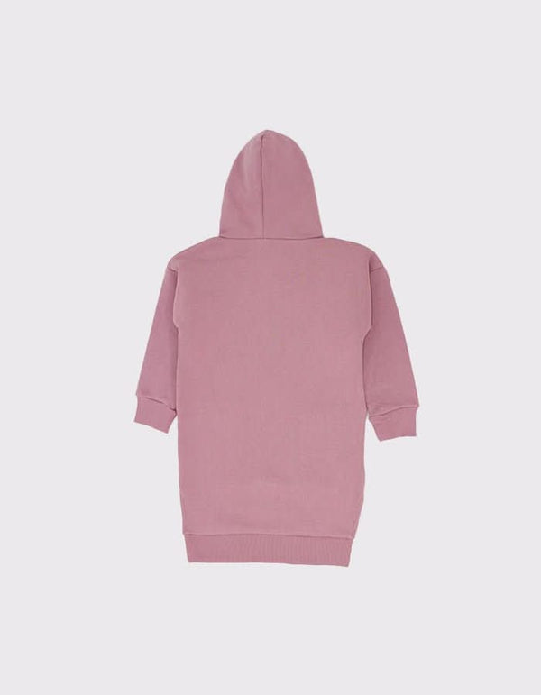 Kapüşonlu ve Cepli Kız Çocuk Sweat Elbise - RG brand