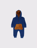 Kapüşonlu ve Fermuarlı 3 İplikli Bebek Tulumu - RG brand