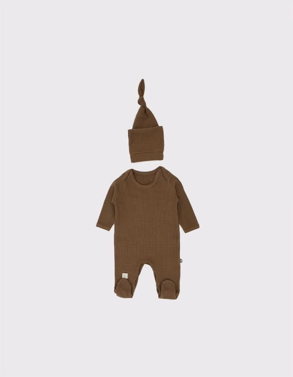 Kız Bebek Tulum ve Bere Takımı - RG brand