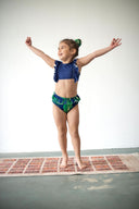 Kız Çocuk Hızlı Kuruyan 2 Parçalı Bikini Seti ve Saç Bandı - RG brand