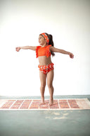 Kız Çocuk Hızlı Kuruyan 2 Parçalı Bikini Seti ve Saç Bandı - RG brand