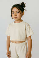 Kız Çocuk Crop Tişört 3-9 Yaş