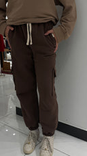 Genç Çocuk Jogger Pantolon | Kargo Cepli Lastikli Bel | 9–15 Yaş | Kız & Erkek | RG3744