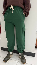 Genç Çocuk Jogger Pantolon | Kargo Cepli Lastikli Bel | 9–15 Yaş | Kız & Erkek | RG3744