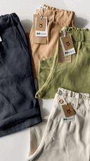 Genç Unisex Keten Şort | 9–15 Yaş | RG Brand | RG3394