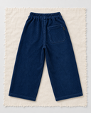 RG Brand RG1776 lacivert bol paça kadife çocuk pantolon, arka görünüm.