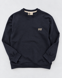 RG Brand RG3746 lacivert genç sweatshirt ön görünüm; göğüste krem 911 nakışı.