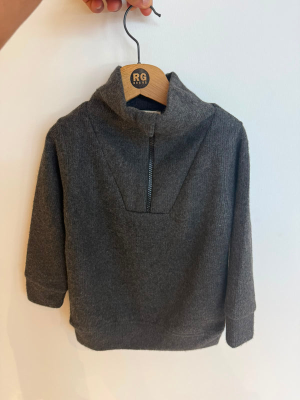 RG Brand ahşap askıda füme Selanik triko çocuk sweat, önden görünüm | RG1769