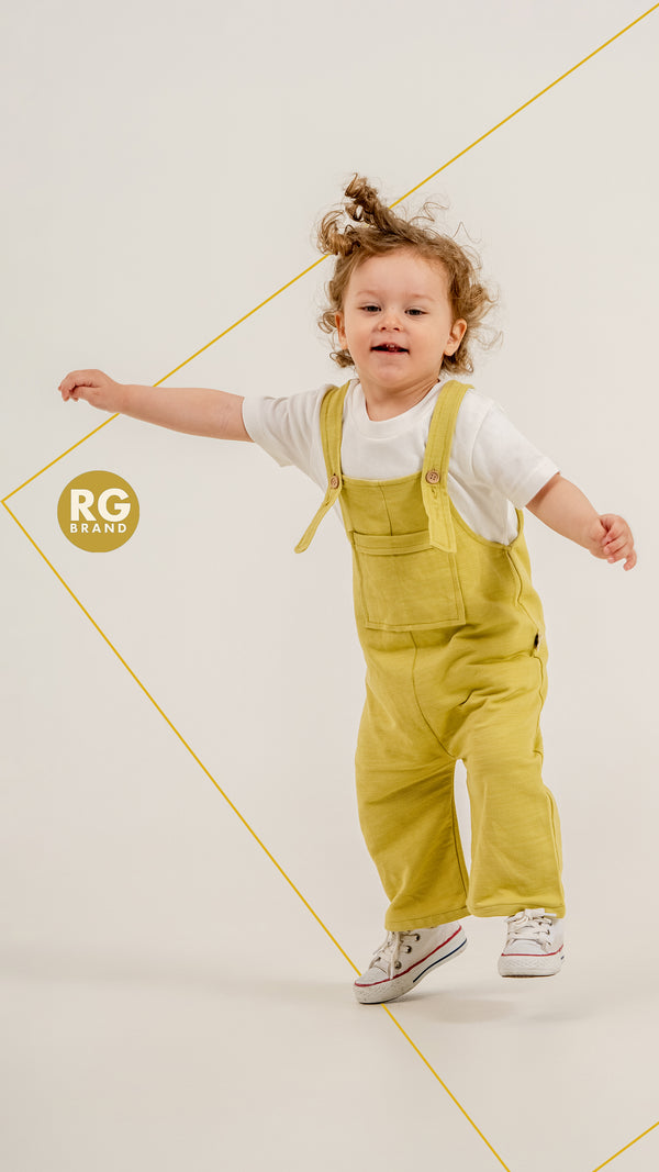 Bebek Pike Salopet | 6 Ay–4 Yaş | Pamuk Karışımlı | Zeytin Yeşili | RG Brand | RG384