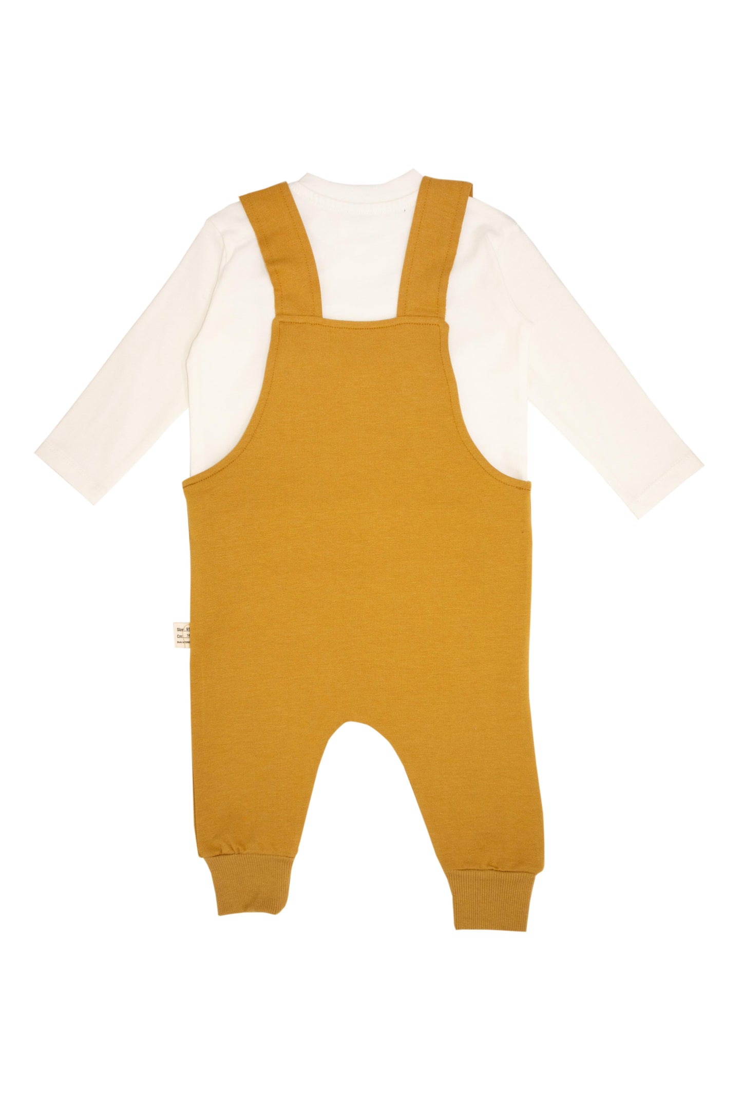 Baby Kangaroo Pocket Overall Romper with Beanie Set
