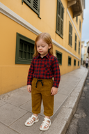 Baby Plaid Patterned Shirt
