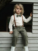 Erkek Bebek Salopet 4’lü Set | Askı ve Papyonlu Takım | 6 ay 3/4 yaş