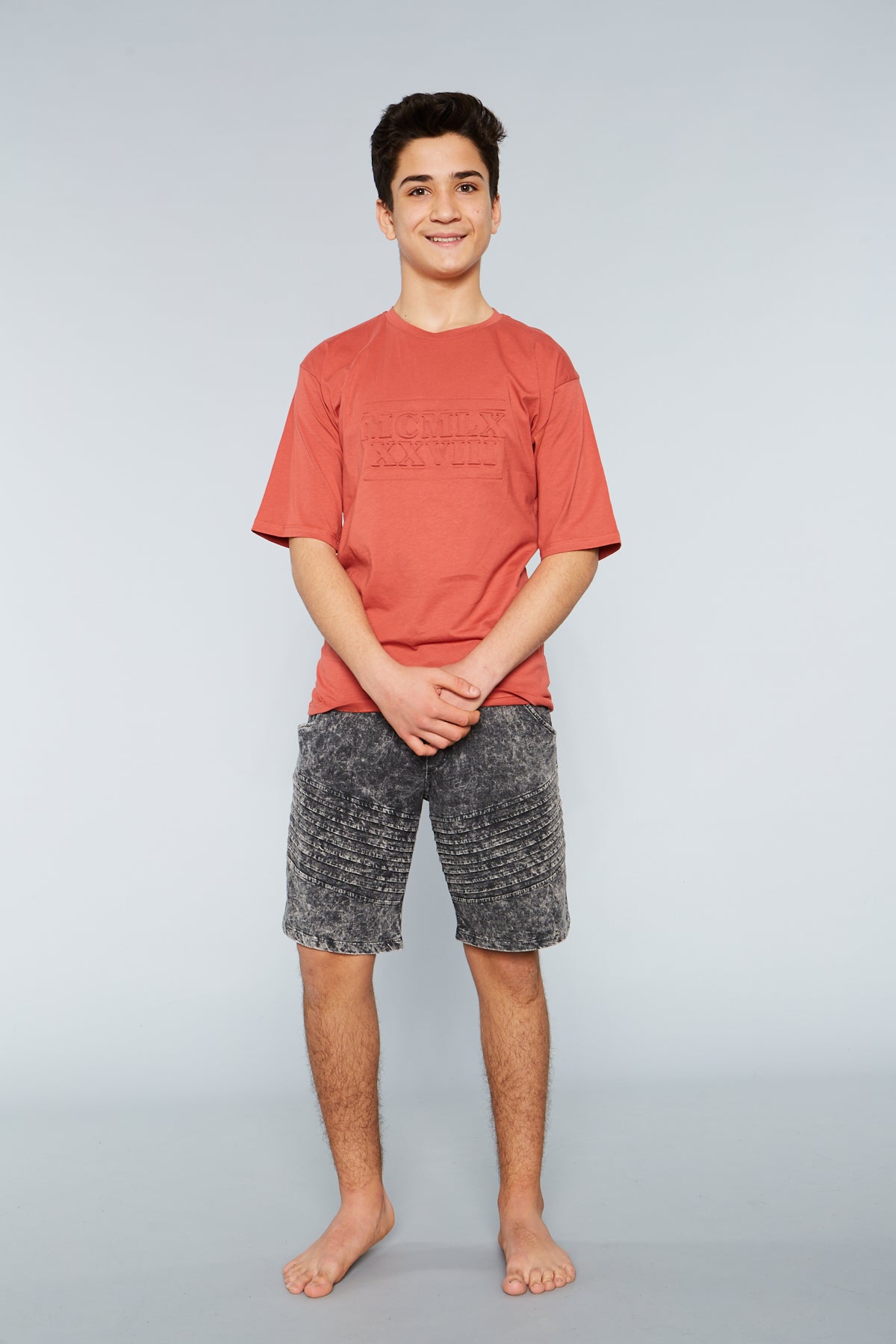 Kids unisex patterned shorts