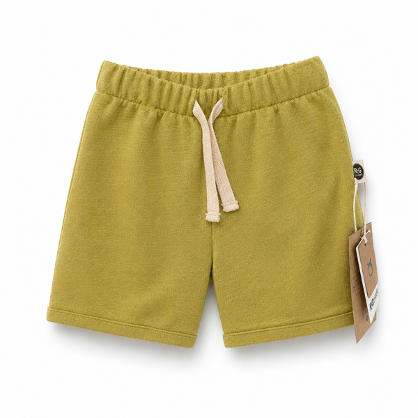 Baby Piqué Shorts | 6 Months–4 Years | 100% Cotton, Girls & Boys | Olive Green | RG Brand | RG385