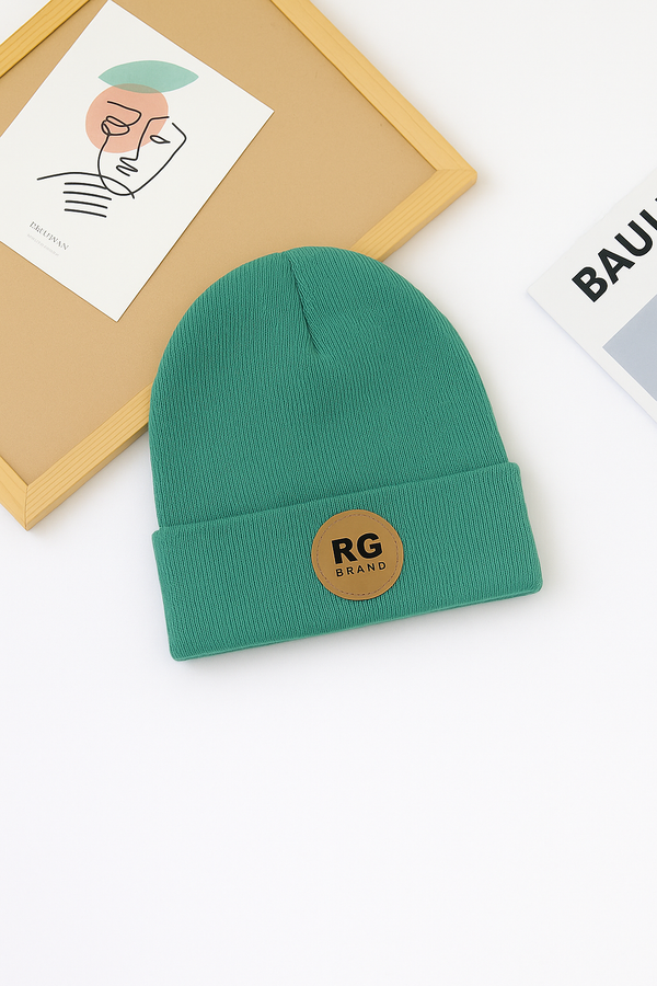 Детская шапка с отворотом и мягкой нашивкой | 3–9 лет | RG Brand | RG1536