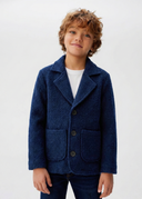 4 Mevsim Kız ve Erkek Çocuk Kaşe Mont Çift Cepli Düğmeli 9–15 Yaş | RG3318