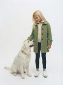 4 Mevsim Kız ve Erkek Çocuk Kaşe Mont Cepli Düğmeli 9–15 Yaş | RG3319