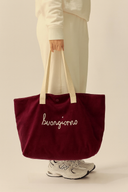 Velvet Fabric Large Tote Bag – Stylish and Durable Cloth Shoulder Bag