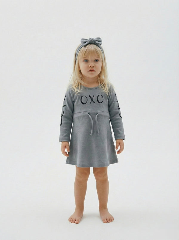 Babykleid und Haarband mit OXO-Print | RG Brand | 6 Monate–4 Jahre | RG225