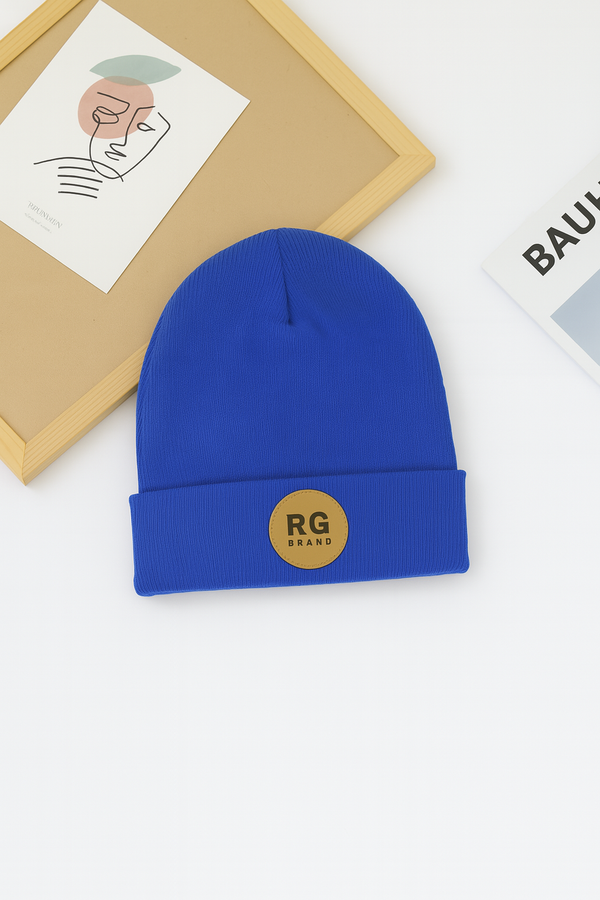 Детская шапка с отворотом и мягкой нашивкой | 3–9 лет | RG Brand | RG1536
