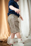 Boy's Cotton Linen Lycra Shorts