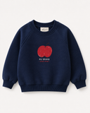 Kız & Erkek Çocuk Elma Baskılı Kışlık 3 İplik Sweatshirt
 3 İplik hafif sardonlu Sweatshirt – 3-9 Yaş k diagonel şardonlu  | 3–9 Yaş | RG Brand |