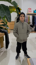 Girls and Boys 3-Piece Tracksuit Set 3 Yarn No Raising – Sweatshirt, Sweatpants and Beanie