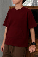 Jugend-Baumwoll-T-Shirt mit Kängurutasche