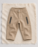 Çocuk Denim Pantolon | Bol Kesim Kargo Cepli | 3–9 Yaş | Kız & Erkek | Mavi, Kahverengi | RG1775