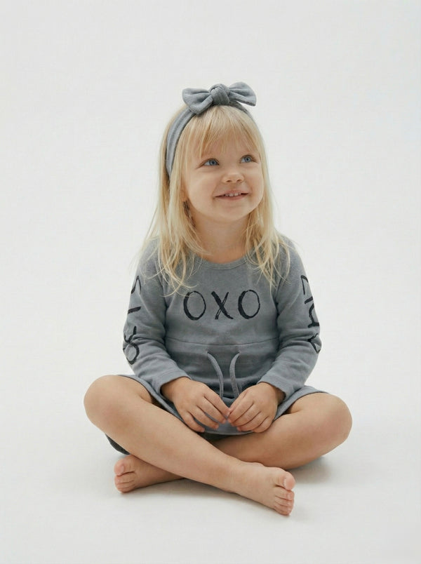 Babykleid und Haarband mit OXO-Print | RG Brand | 6 Monate–4 Jahre | RG225